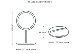 LED Folding Mirror Make-up Mirror